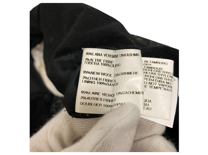 Abrigo de lana drapeada Rick Owens Negro - vista 11
