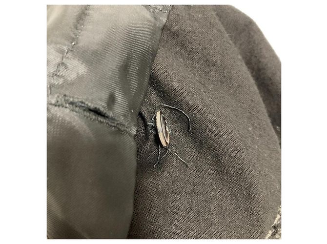 Abrigo de lana drapeada Rick Owens Negro - vista 15