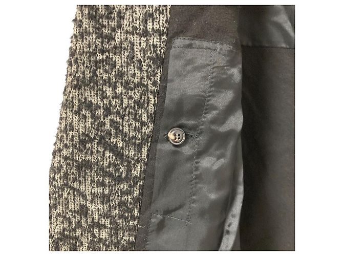 Abrigo de lana drapeada Rick Owens Negro - vista 4