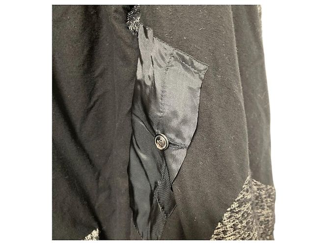 Abrigo de lana drapeada Rick Owens Negro - vista 5