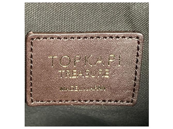 Autre Marque Sac Tote à fleurs TOPKAPI TREASURE Marron Vert - vue 5