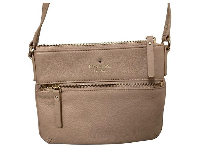 Bolsa de ombro em couro Kate Spade Bege - vista 3
