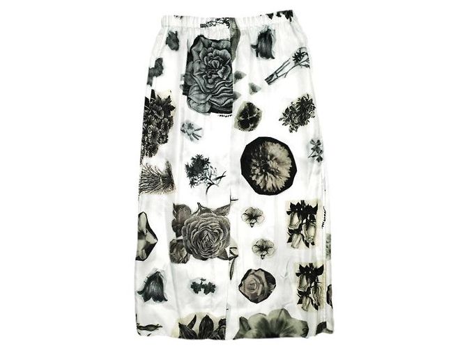 Marni FALDA ESTAMPADO NOCTURNAL Falda de seda Negro - vista 2