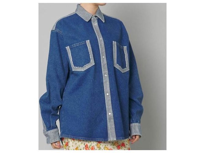Camicia in denim Marni CAJD0601QS USCU83 Blu - vista 3