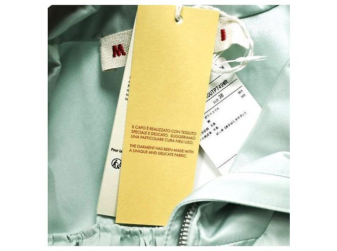 Marni JKMA0288A0 UTP749WR Capospalla in misto cotone Blu - vista 4