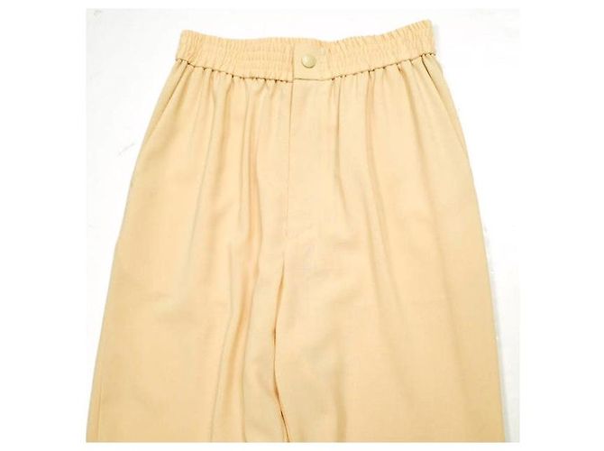 Autre Marque HYKE STRETCH TAPERED PANTS Polyesterhose Beige Roh - Ansicht 4