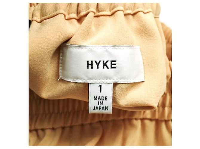 Autre Marque HYKE STRETCH TAPERED PANTS Polyesterhose Beige Roh - Ansicht 8