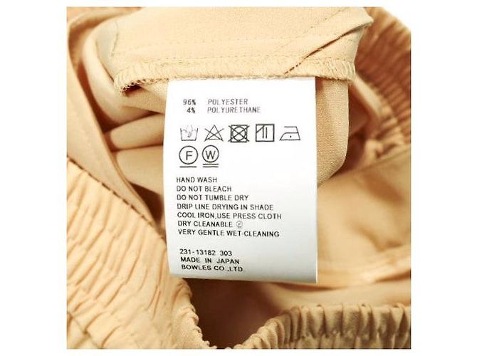 Autre Marque HYKE STRETCH TAPERED PANTS Polyesterhose Beige Roh - Ansicht 9