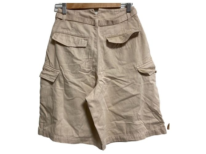 Autre Marque MACPHEE Shorts aus weichem Baumwollsatin Beige - Ansicht 2