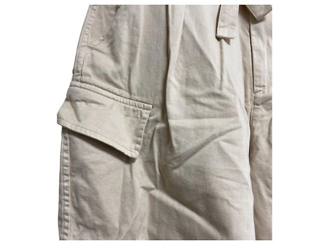 Autre Marque MACPHEE Shorts aus weichem Baumwollsatin Beige - Ansicht 3