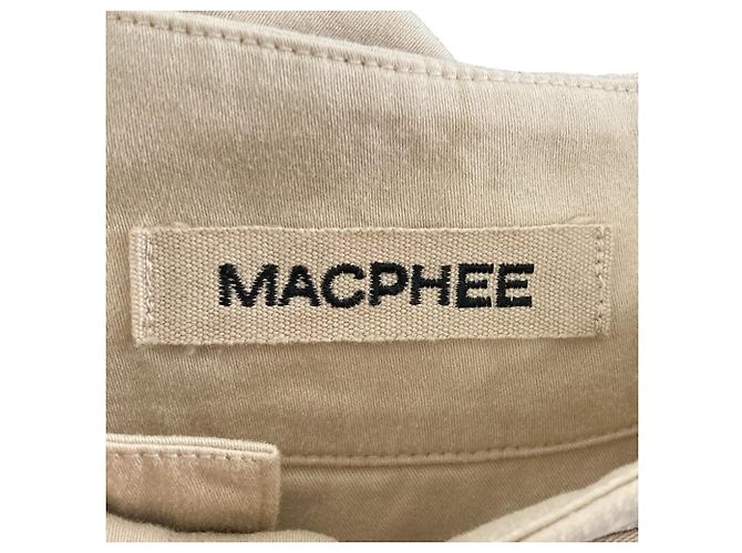 Autre Marque MACPHEE Shorts aus weichem Baumwollsatin Beige - Ansicht 4
