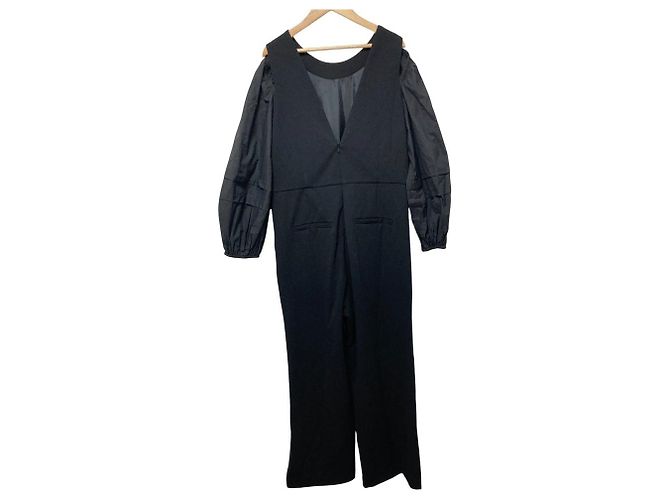 Autre Marque Mewl Drop Puff Jumpsuit Schwarz - Ansicht 2