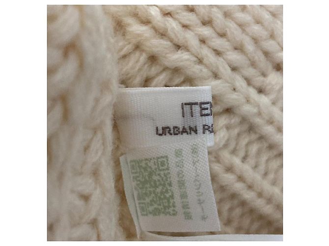 Autre Marque URBAN RESEARCH Chaleco de punto Aran Blanco Crudo - vista 5