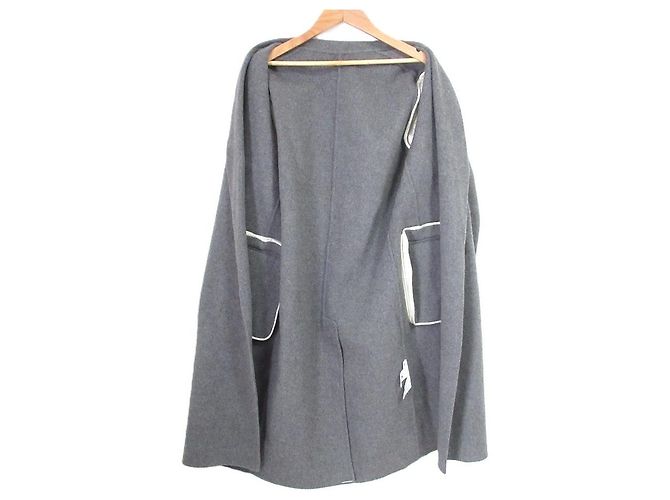 Autre Marque Abrigo de lana Super 140 COCUCA Castaño - vista 6