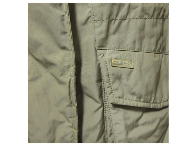 Autre Marque Abrigo de plumón con piel de mapache Woolrich Beige - vista 5