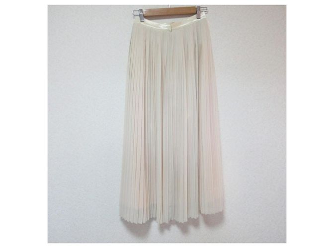 Autre Marque Falda larga plisada ROPE Beige - vista 2