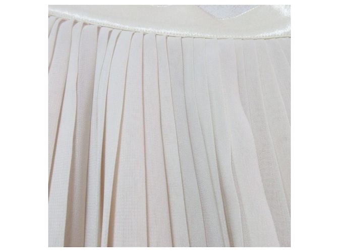 Autre Marque Falda larga plisada ROPE Beige - vista 3