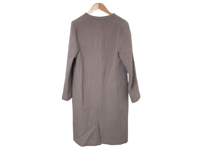 Autre Marque Abrigo sin cuello United Arrows Green Label Relaxing Castaño - Ansicht 2