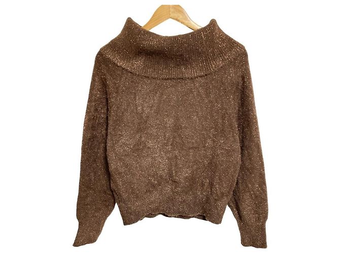 Autre Marque La boutique BonBon Lame Knit Castaño - vista 2