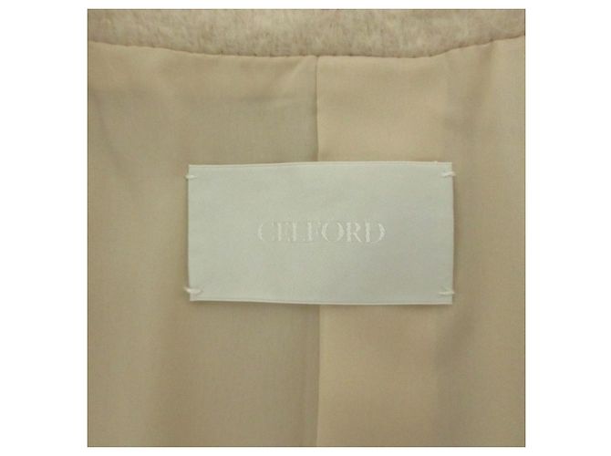 Autre Marque Abrigo largo CELFORD de mezcla de mohair Blanco Crudo - vista 3