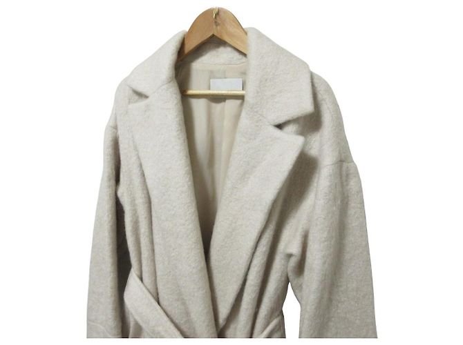 Autre Marque Abrigo largo CELFORD de mezcla de mohair Blanco Crudo - vista 4