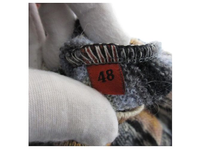 Autre Marque Missoni Chevron Strickpullover aus Woll-Mohair-Mischung Mehrfarben - Ansicht 8