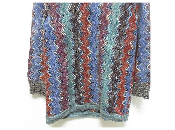 Autre Marque Pull en maille de laine Missoni Chevron Multicolore - vue 5
