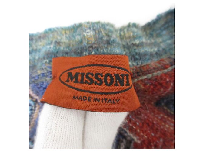 Autre Marque Pull en maille de laine Missoni Chevron Multicolore - vue 6