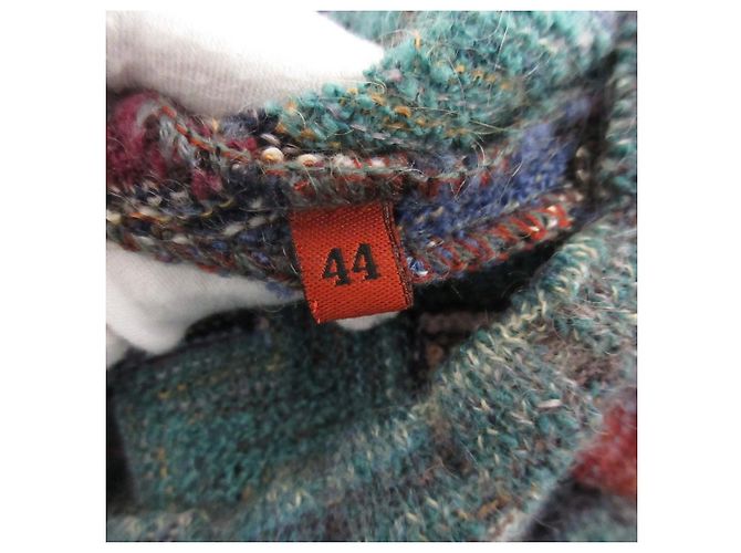 Autre Marque Pull en maille de laine Missoni Chevron Multicolore - vue 7