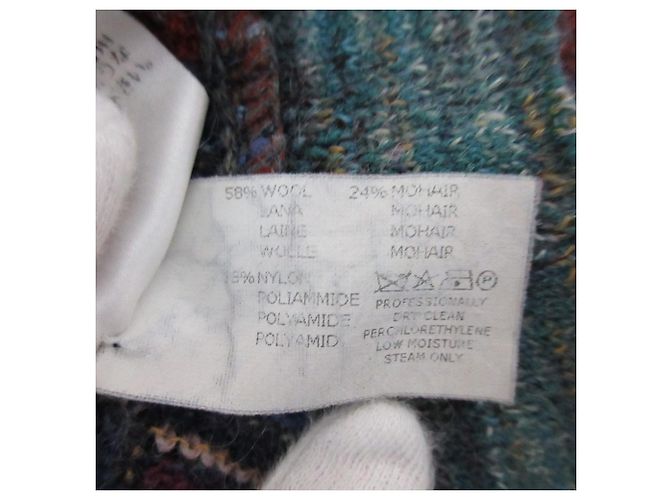 Autre Marque Pull en maille de laine Missoni Chevron Multicolore - vue 9