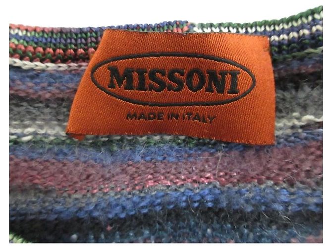 Autre Marque Missoni Strickpullover aus Woll-Mohair-Mischung Mehrfarben - Ansicht 6