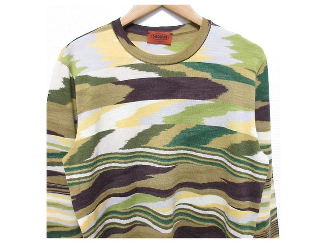 Autre Marque Missoni Wollstrickpullover Gelb - Ansicht 3