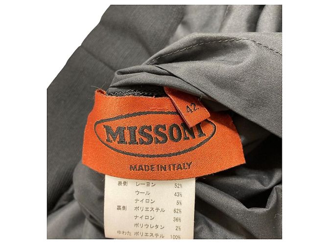 Autre Marque Abrigo reversible Missoni Chevron Negro Rosa - vista 8
