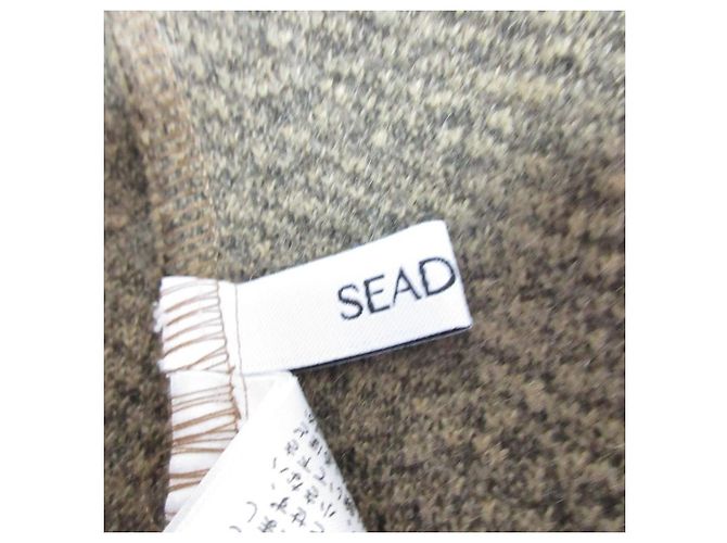 Autre Marque Chaqueta sin cuello SEADRAKE Castaño Camello - vista 6