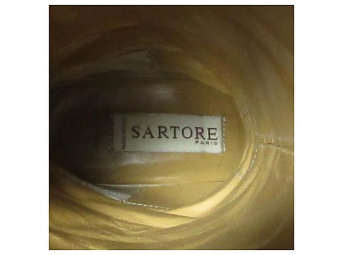 Autre Marque Botas largas de cuero Sartore Castaño - vista 4