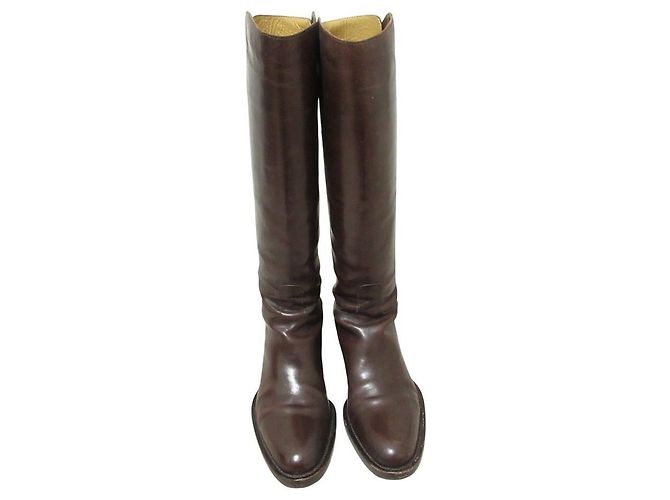 Autre Marque Botas largas de cuero Sartore Castaño - vista 5