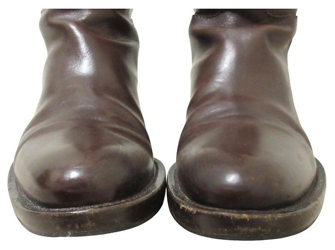 Autre Marque Botas largas de cuero Sartore Castaño - vista 6