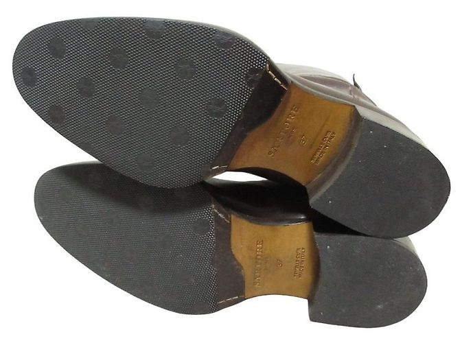 Autre Marque Botas largas de cuero Sartore Castaño - vista 9