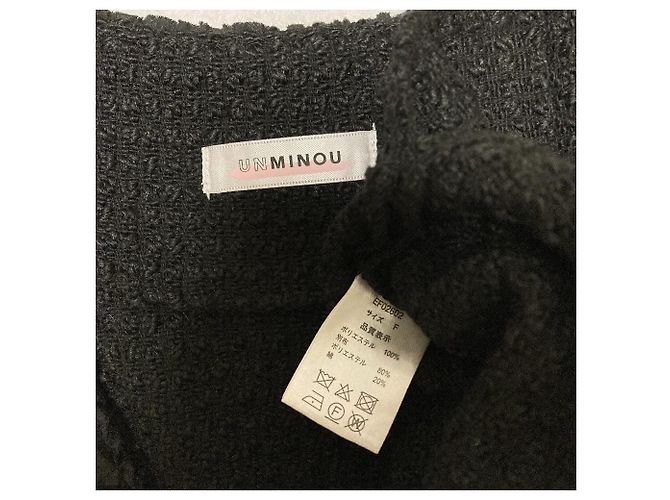 Autre Marque UNMINOU Tweed-Weste Schwarz - Ansicht 3