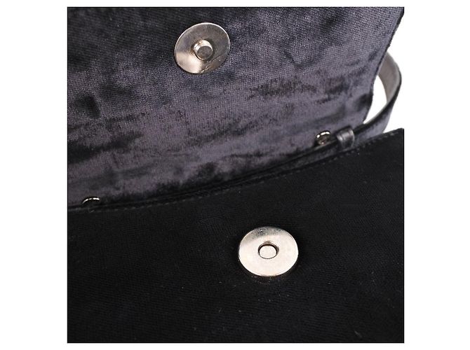 Borsa 2way Salvatore Ferragamo Gancini Borsa in velluto Nero - vista 9