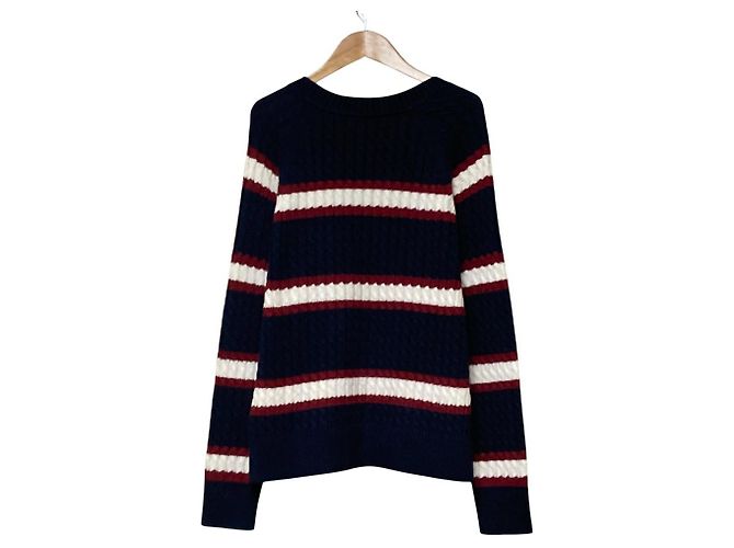 Autre Marque Camisola de malha Mini Cable em algodão Tommy Hilfiger Azul Azul marinho - vista 3
