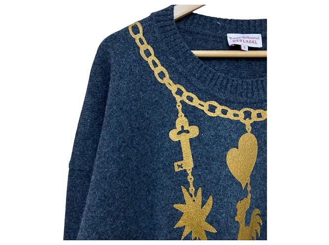 Vivienne Westwood Strickpullover mit Halsketten-Print Mehrfarben - Ansicht 2