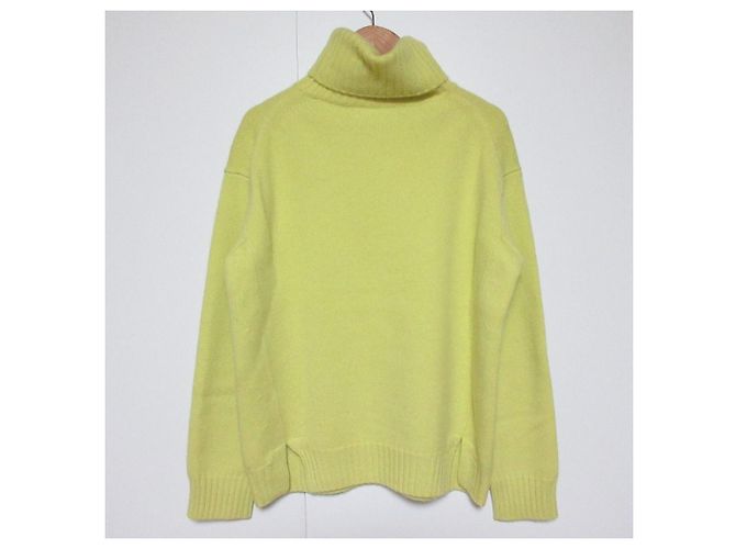 Autre Marque Drawer 7G Kaschmir-Rollkragenpullover Gelb - Ansicht 2