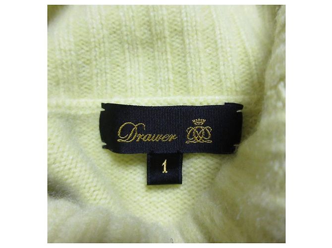 Autre Marque Drawer 7G Kaschmir-Rollkragenpullover Gelb - Ansicht 4