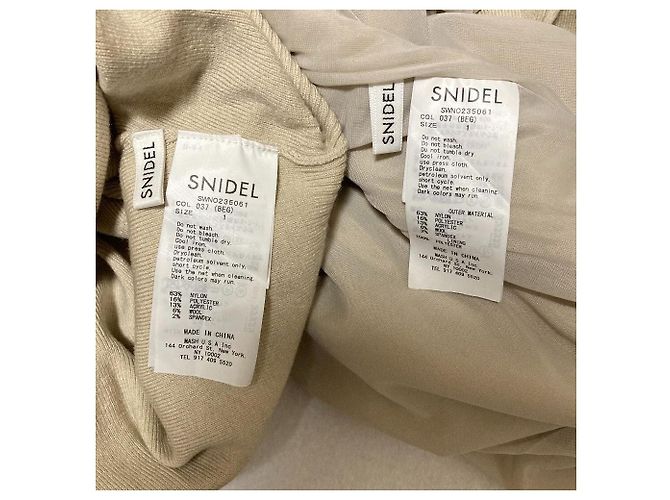 Autre Marque Snidel Asymmetrisches Strick-Set Beige - Ansicht 3