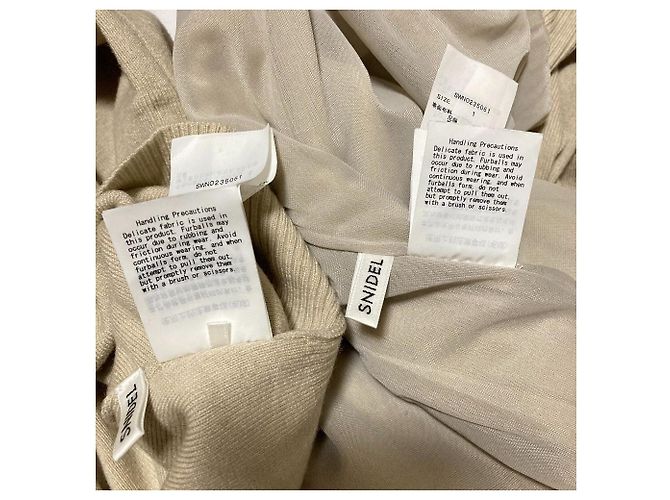 Autre Marque Snidel Asymmetrisches Strick-Set Beige - Ansicht 6