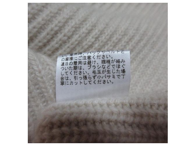 Autre Marque EVERYDAY I LIKE. Lia V-Ausschnitt Strickpullover Beige - Ansicht 7