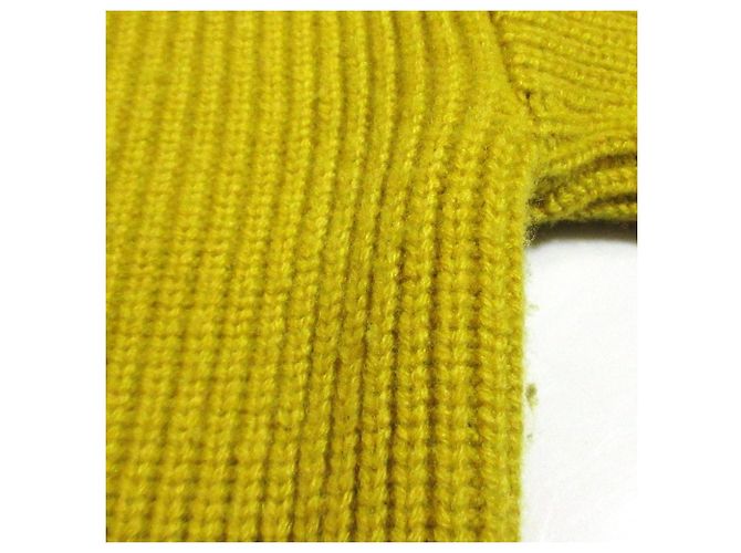 Autre Marque Maglione in maglia Basic Drop Shoulder CLANE Giallo - vista 13