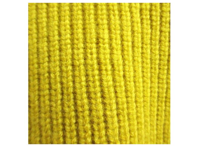 Autre Marque Maglione in maglia Basic Drop Shoulder CLANE Giallo - vista 3