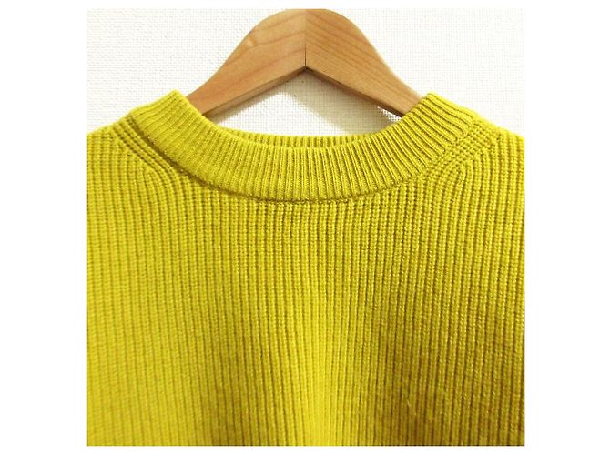 Autre Marque Maglione in maglia Basic Drop Shoulder CLANE Giallo - vista 6